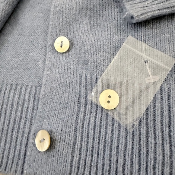 Cozy Light Blue Cardigan Sweater - Picture 5 of 6